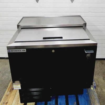 167-0163 Beverage Air SF34HC-B Self-Contained Bottle Cooler w/ Shallow Well