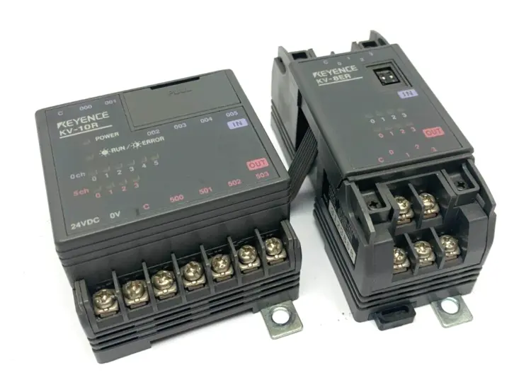 Used KEYENCE PLC I/O MODULE W/ EXPANSION MODULE PLC Input & Output | Maverick Industrial Sales #1117318