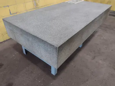 8' X 4' X 14" ROCK OF AGES PRECISION LAYOUT INSPECTION GRANITE TABLE: STOCK #23794
