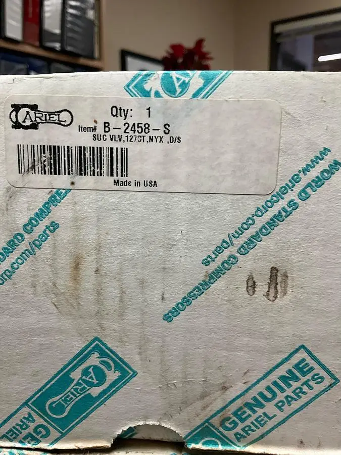 ARIEL SUC VLV,127CT,NYX ,D/S PN: B-2458-S
