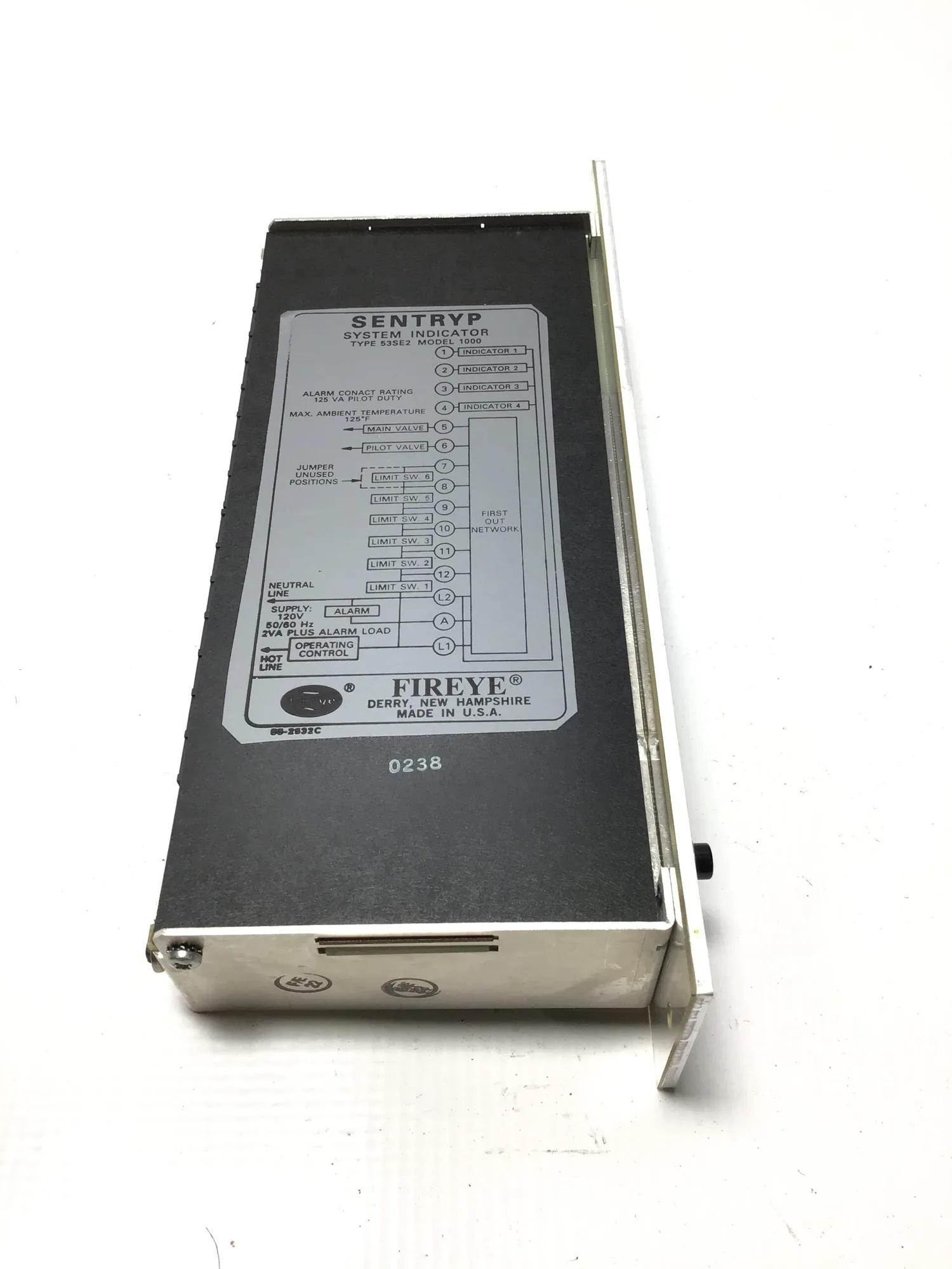 Fireye Sentryp 1000 System Indicator 125 VA