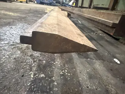 12' LONG ACUTE PRESS BRAKE DIE SET, BOTH TOP & BOTTOM: YOBRO #24471