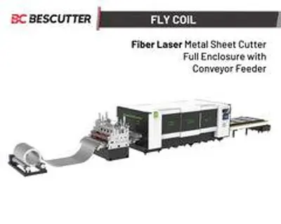 Bescutter MACH SPEED 5'x10' | 6000W -20000W | Fiber Laser Cutter Fully Enclosed with Hydraulic Shuttle Table