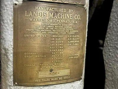 6" LANDIS MODEL #6P RECEDING DIE HEAD PIPE THREADER: STOCK #23479