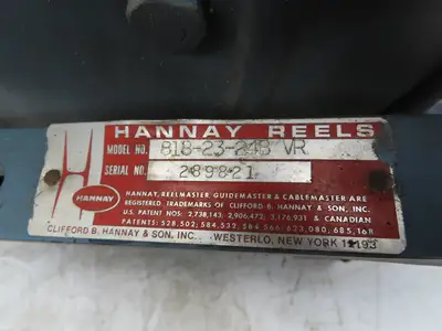 Hannay Reels 818-23-24B Retractable Industrial Water Hose Reel 1/2" Lot Of 2