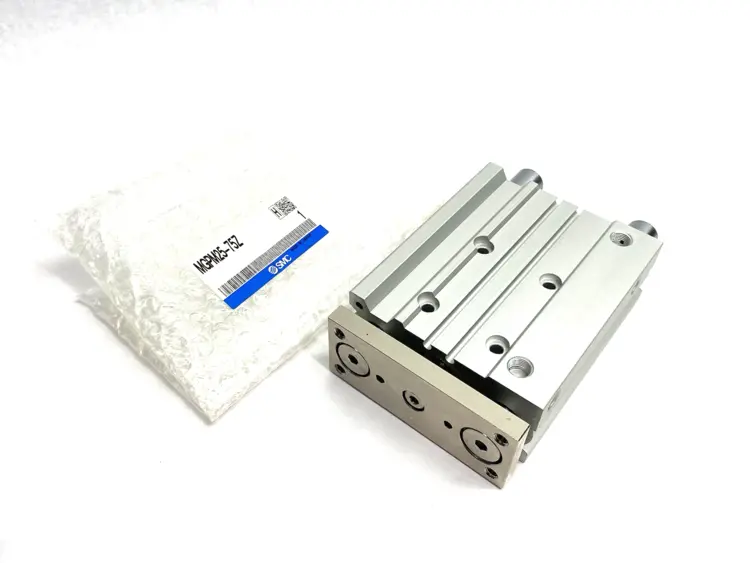 Used SMC COMPACT PNEUMATIC GUIDE CYLINDER 25MM BORE 75MM STROKE Pneumatic Cylinders | Maverick Industrial Sales #1101713
