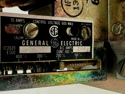 NEW GENERAL ELECTRIC AB20B MANUAL RESET RELAY MANUAL CONTROL