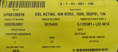 NEW NORGREN EJ1255B1-4×16 PNEUMATIC CYLINDER EJ1255B1-4.00X16.0-L