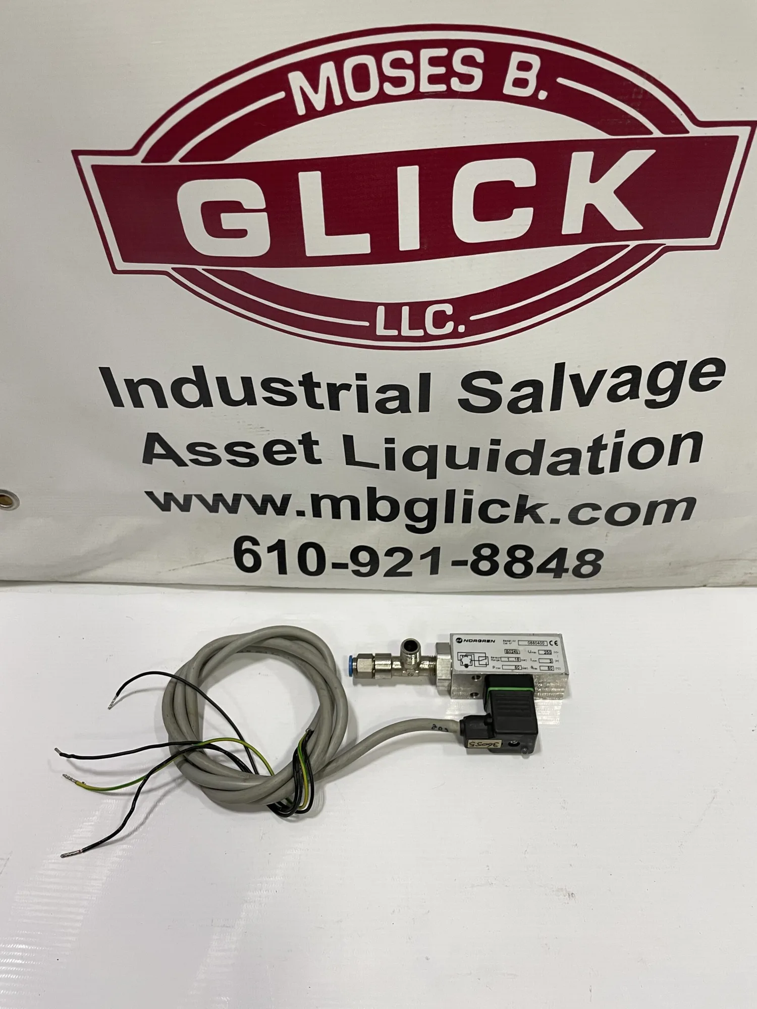 Norgren 0880400 Pressure Switch 1160psi 250V 3A 80°C
