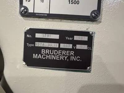 USED BRUDERER BSTA 30II