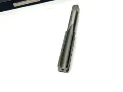 USED INTERSTATE STRAIGHT FLUTE TAP: M12X1 METRIC FINE, 4 FLUTE, PLUG CHAMFER