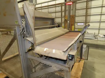 Allegheny Hydraulic Tote Tipper Paper Shredder Hopper Dump Feed Conveyor 460V