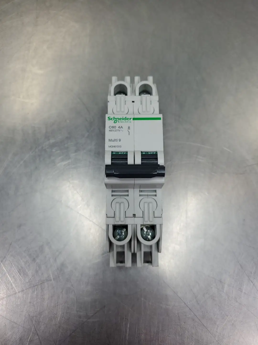 USED Schneider Electric C60 4A MULTI 9 CIRCUIT BREAKER, 1 POLE, 277VAC