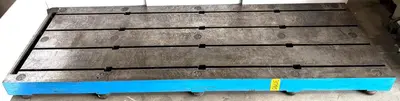 48" x 144" Bay Cast/Level-Tite Surface Plate, 7" Thick, T-Slotted, Nice