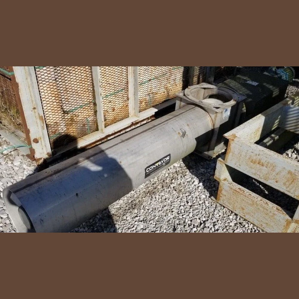 12in Dia. x 8ft Long Stainless Steel Screw Conveyor