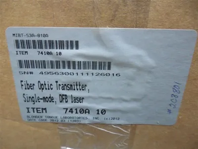 Blonder Tongue MIBT-S3A-810A Single Mode DFB Laser Fiber Optic Transmitter New NIB