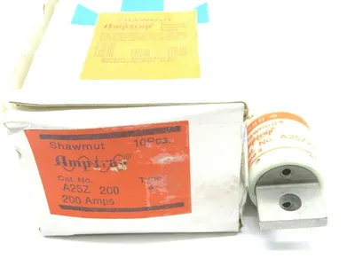 10 NEW SHAWMUT A25Z200-4 FUSE TYPE 4 200 AMPS A25Z200