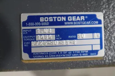 Boston Gear F726-50-B5-G Reducer NEW IN BOX STOCK G166