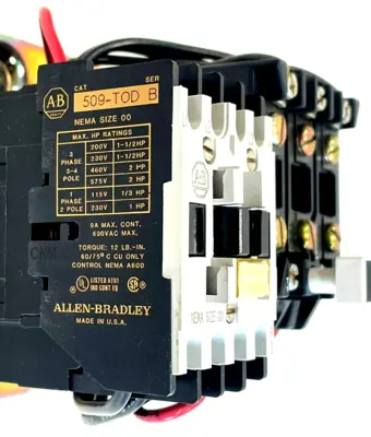 ALLEN BRADLEY 509-TOD FULL VOLTAGE STARTER SER.B 509TOD NEW, SURPLUS