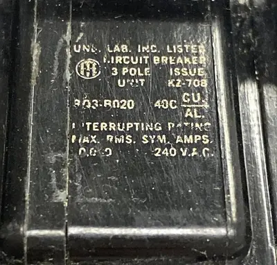 USED SIEMENS BQ3B020