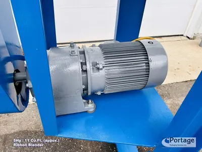 USED AARON PROCESS EQUIPMENT 11-CU.FT. JACKETED RIBBON BLENDER