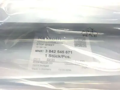 3 842 545 671 | Bosch Rexroth 3842545671 Right Side End Plate 650mmx130mm ST 5/XH-FR ST5/H-FR - New