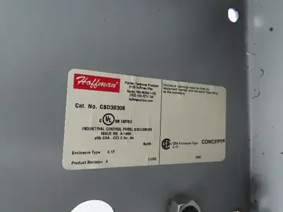 Hoffman CSD30308 Industrial Electrical Enclosure With Backplate 30x30x8"