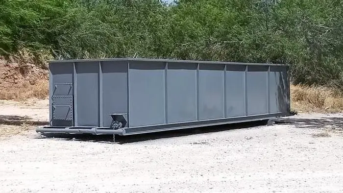 Used MULTIPLE 200 BBL SKIDDED OPEN TOP TANKS Carbon Steel Tanks US | Bx Tank Supply #1095234