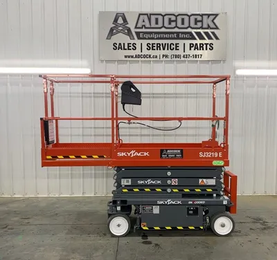 New | in-Stock 2026 SKYJACK SJ3219 E ELECTRIC SCISSOR LIFT Scissor Lifters Alberta CA | Adcock Equipment #1417643