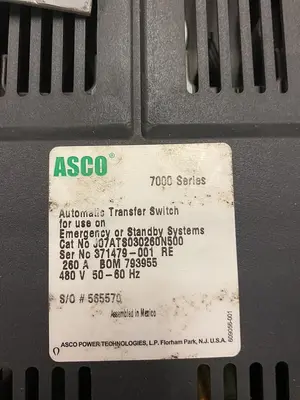 USED ASCO J07ATS030260N500