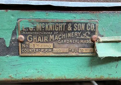 McKnight chair back sander (101626)