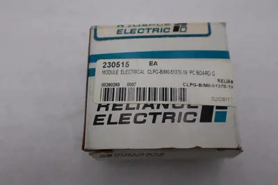 NEW OPEN BOX RELIANCE ELECTRIC 0-51378-19 CIRCUIT COUPLING CARD 05137819 --G895A