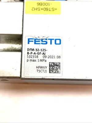 USED FESTO GUIDED DRIVE  PNEUMATIC CYLINDER 532318