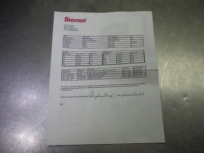 Starrett 200 lbf  Â±0.1% Load Cell Capacity Digital Force Gage DFC-200 (LOC1088B)