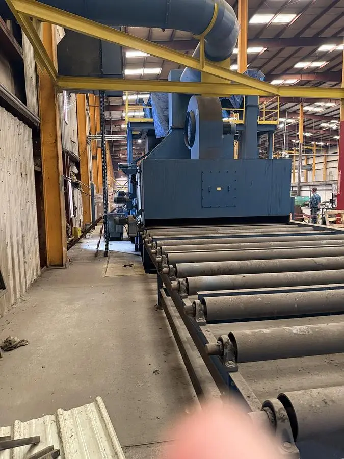 New | in-Stock 2008 BLASTEC 10' PLATE Roller Conveyor Shot Blaster Pennsylvania US | Shot Blasting Equipment #1292197