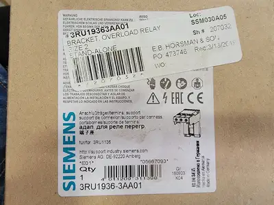NEW SIEMENS 3RU1936-3AA01