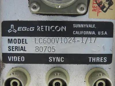 EG&G LC600V1024-1/17 High Speed Camera
