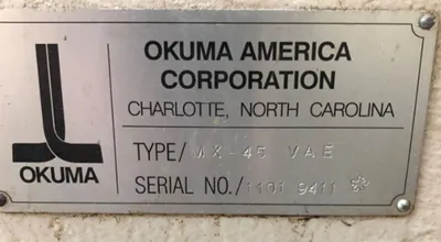 Used OKUMA MX-45VAE Vertical Machining Centers Georgia US | The Equipment Hub #163279
