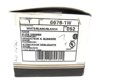 NEW LEVITON 6676-1W FLUORESCENT DIMMER 66761W