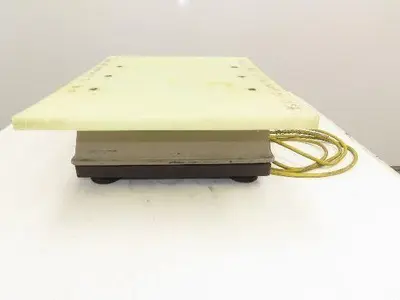 FMC Syntron J-50 Flat Deck Paper Jogger Table 17x22" Plastic Tray Variable Speed