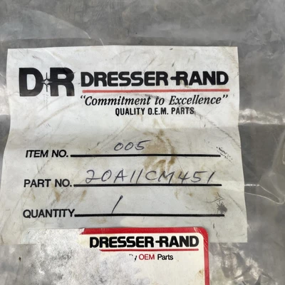 New | in-Stock Dresser-Rand 20A11CM451 Seals & Gaskets California US | Davliegogo LLC #1707201