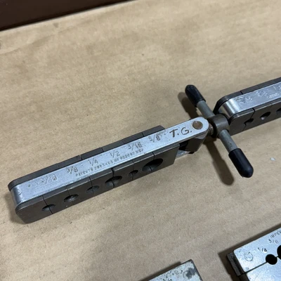 Vintage Imperial Flaring Tool Clamp Hi Duty 300-FB 5/16-5/8” 1/4-1/2” (Lot Of 5)