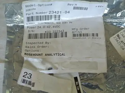 New | in-Stock ROSEMOUNT ANALYTICAL 23421-04 Misc Electrical & Power Parts British Columbia CA | Lenmark #1743565