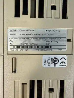 Yaskawa CIMR-F7U4018 Drive 3Ph (5.5.2)