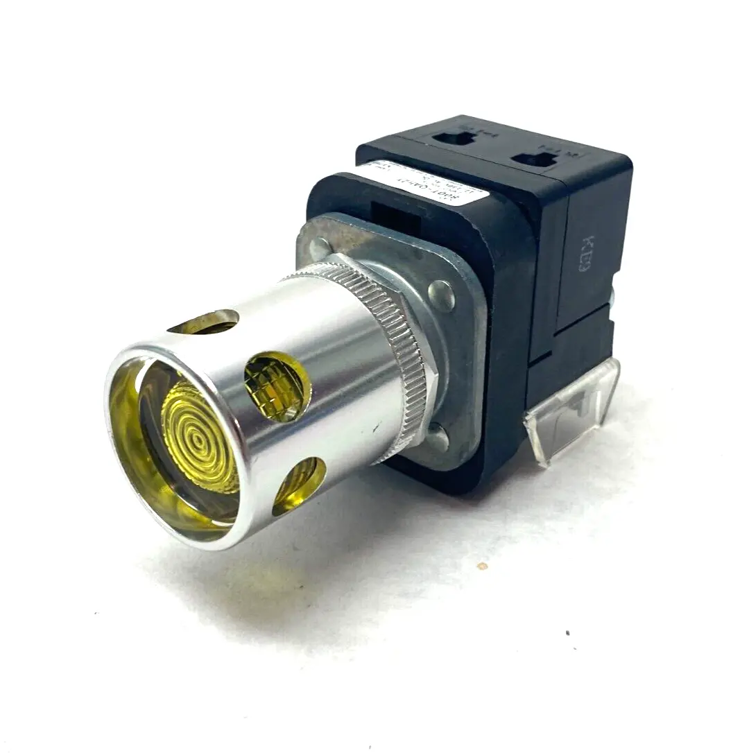 New | in-Stock ALLEN-BRADLEY SER. U SHIELDED ILLUMINATED PUSHBUTTON YELLOW 2-POS Relays & Switches | Maverick Industrial Sales #1117783