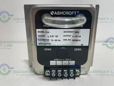 NEW ASHCROFT XLDP DIFFERENTIAL PRESSURE TRANSDUCER, XL-3-MB2-42-ST, 4-20MA