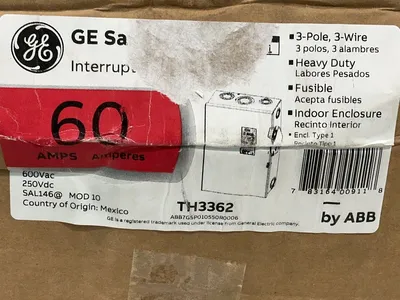 New | in-Stock GENERAL ELECTRIC TH3362 Disconnects Ohio US | HGR 24 #1278485