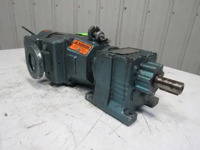 Sew R27D16DT80K4BMG05HR 19.35:1 Ratio 22-107RPM Out 230/460V Inline Gear Motor