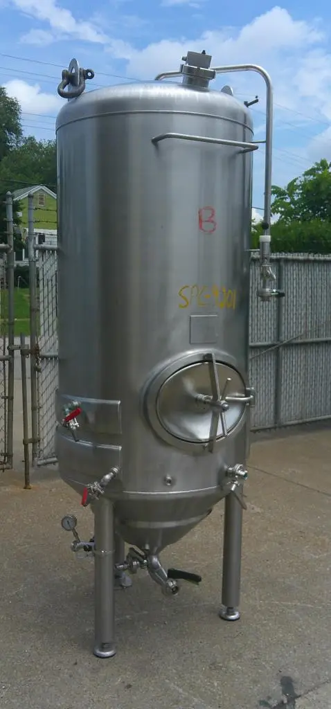 SPC9201  Tank 250 gallon vertical tank, Stainless Steel, conical