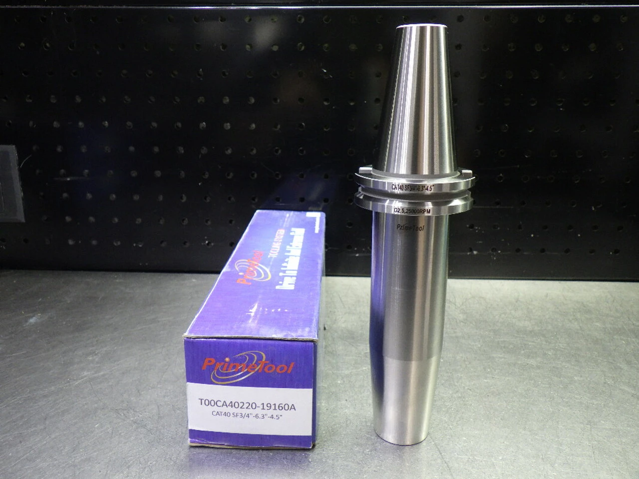 PrimeTool CAT40 3/4" Shrink Fit Tool Holder 6.3" Pro T00CA40220-19160A (LOC1813B)